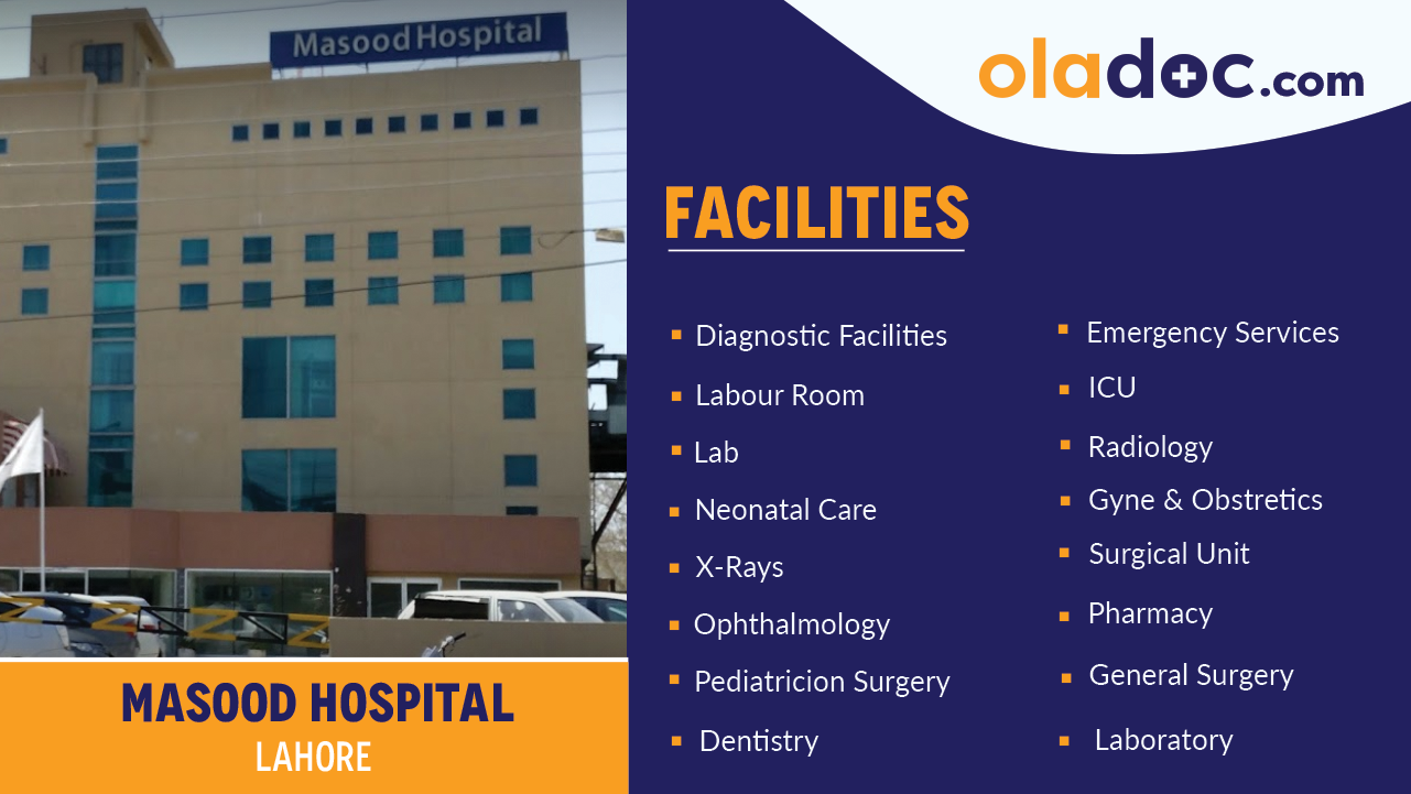 Facilities at Masood Hospital Lahore